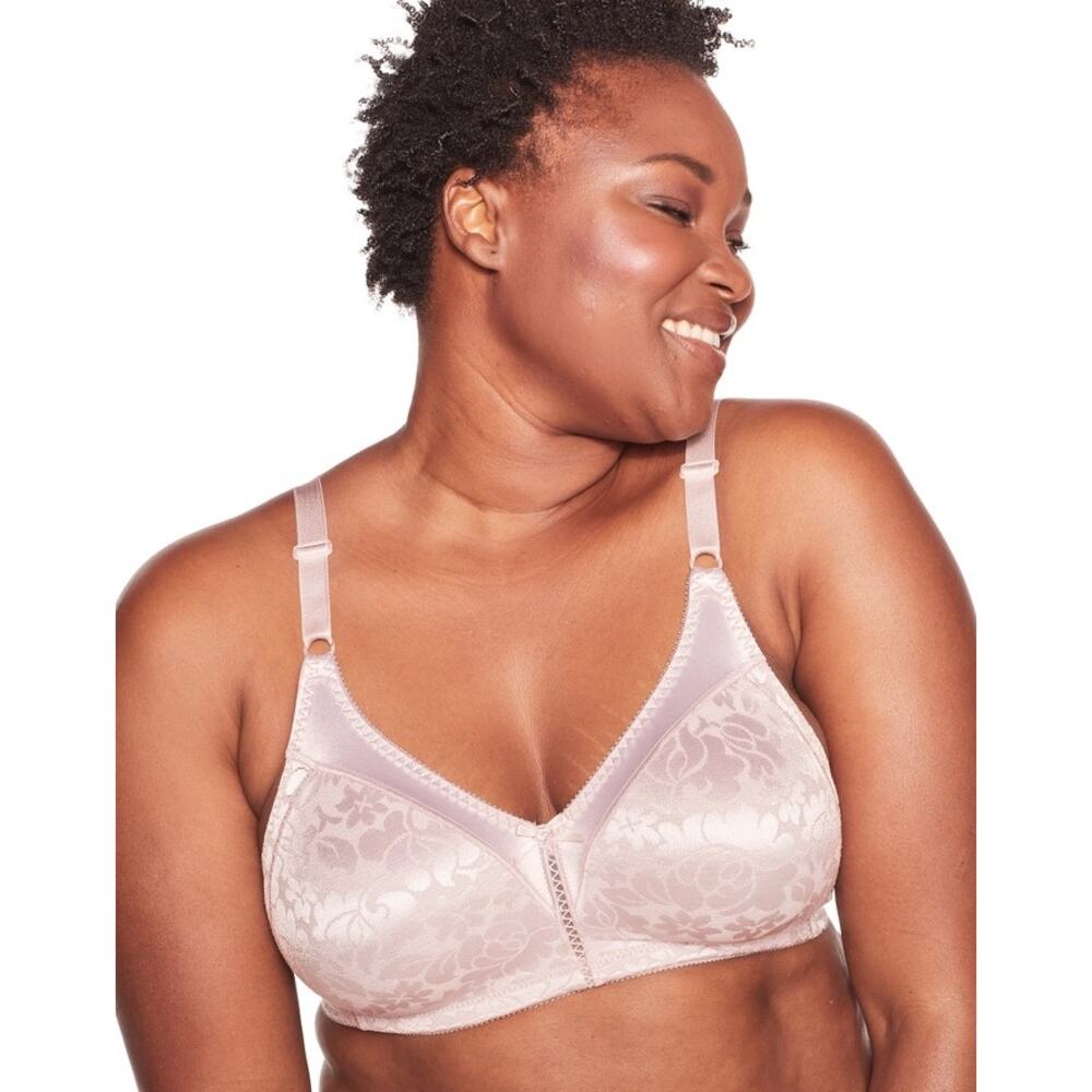 Bali Double Support Lace Wire Free Bra Womens 36B Gloss Purple Style DF3372